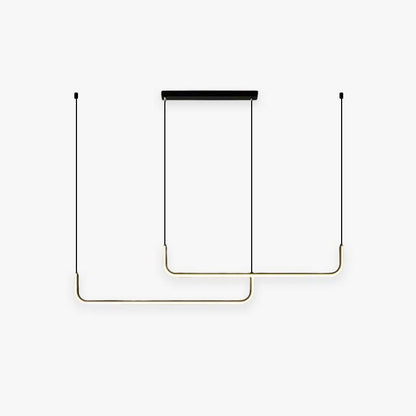 Modern Linear Pendant Light | Minimalist LED Hanging Lamp