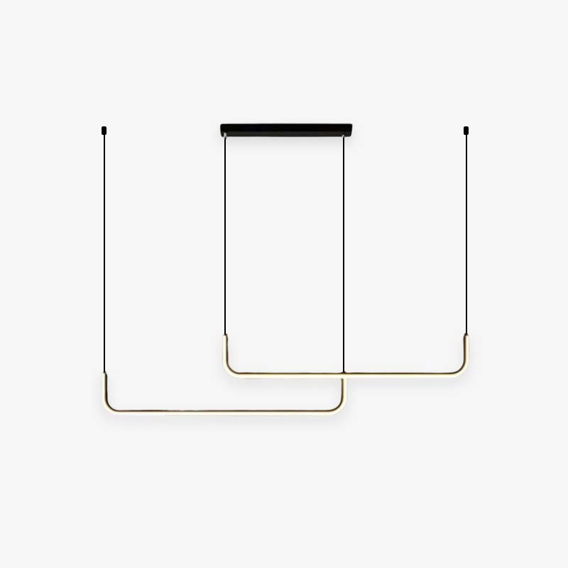 Modern Linear Pendant Light | Minimalist LED Hanging Lamp