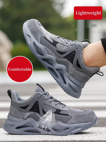 Men’s Safety Work Shoes | Kevlar Anti-Puncture Sneakers