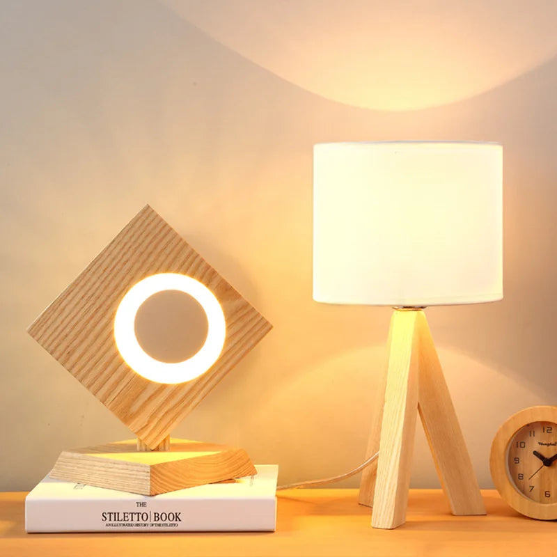 WoodEssence - Modern Table Lamp made of Wood