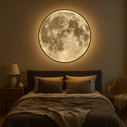 LED Moon Lamp | Modern Wall Light Decor