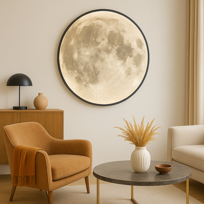 LED Moon Lamp | Modern Wall Light Decor