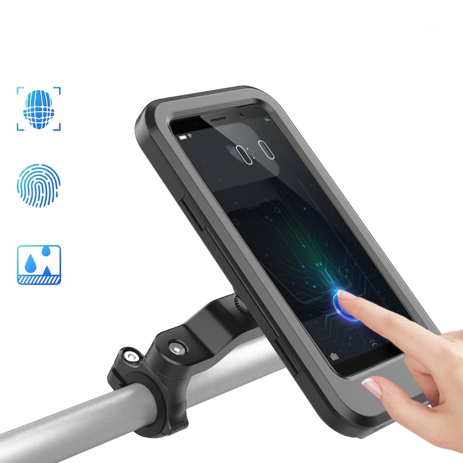 Waterproof Bike Phone Holder | Powerbank Handlebar Mount