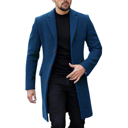 Men’s Winter Long Coat | Refined Modern Look