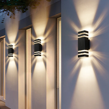 2-Way Outdoor Wall Lamp | Waterproof Dual Light Fixture for Garden