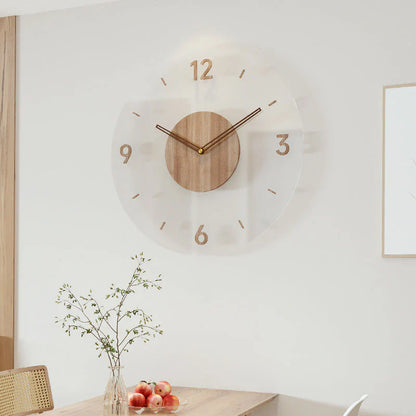 Luxyecs | Nordic Stylish Massive Wooden Wall Clock – Rustic, Modern & Timeless