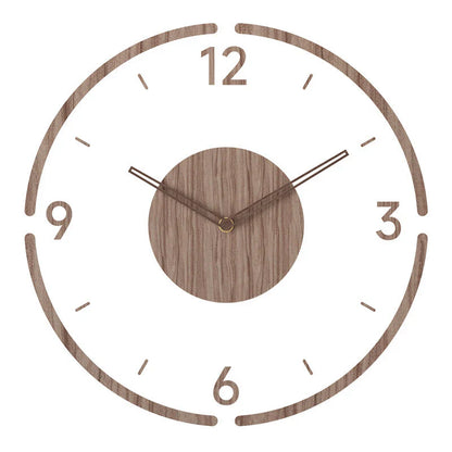 Luxyecs | Nordic Stylish Massive Wooden Wall Clock – Rustic, Modern & Timeless