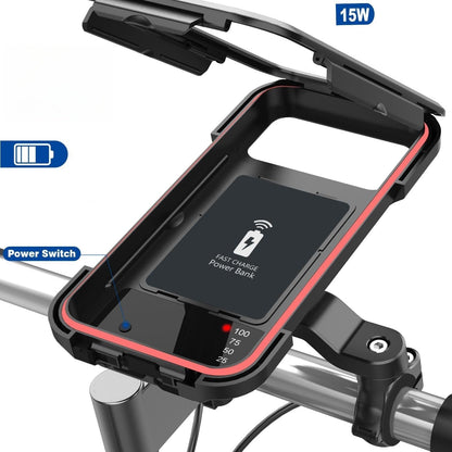 Waterproof Bike Phone Holder | Powerbank Handlebar Mount