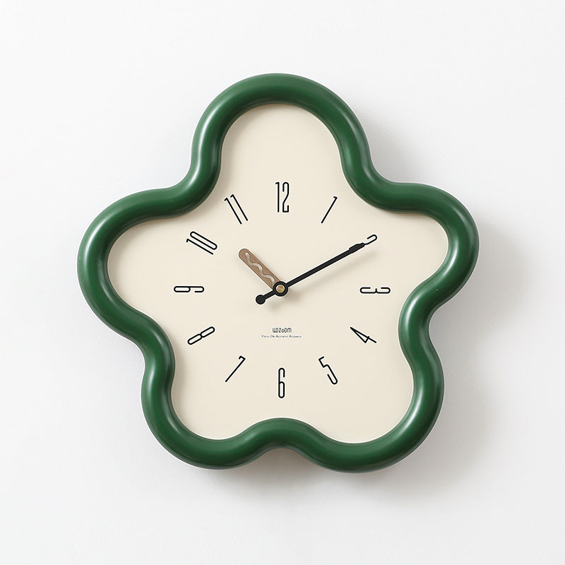 Flower Pendulum Clock | 3D Design Wall Clock for Bedroom Style