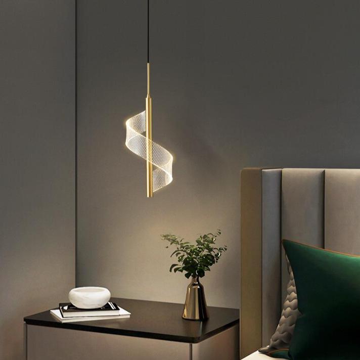 Spiral Hanging Lamp | Modern LED Pendant Light