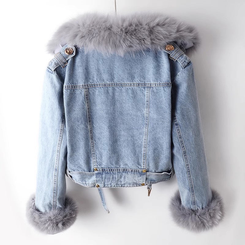 Women’s Warm Jacket | Elegant Fur Trim Coat