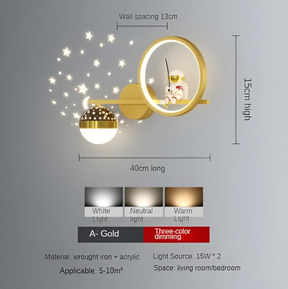 Kids Wall Lamp | Star Projector Night Light for Children’s Room