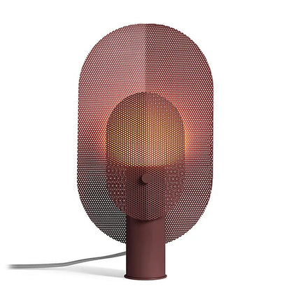 Nordic Designer Table Lamp in Grid Look – Modern LED Light for Living and Bedrooms