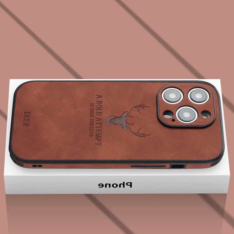 Real Leather iPhone Case | Shockproof, Stylish & Slim Design