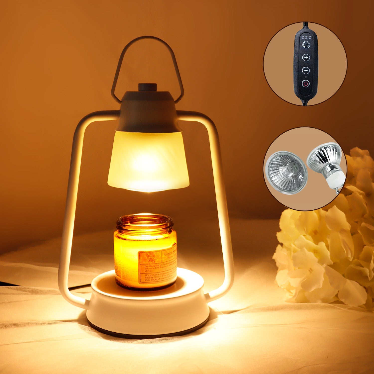 Retro Candle Warmer Table Lamp