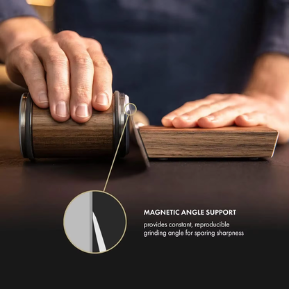 Professional Knife Sharpener | Diamond-Coated Grinding Roller for Precise Sharpening
