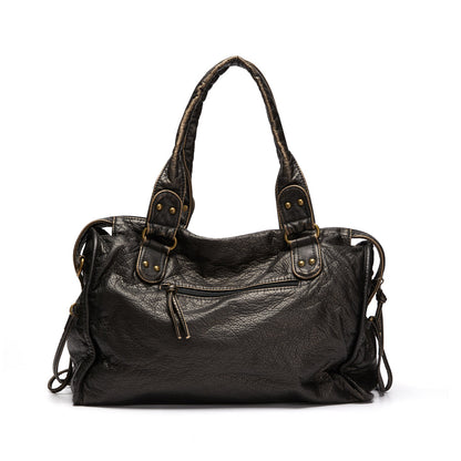 Black Leather Handbag | Stylish and Functional for Everyday Use