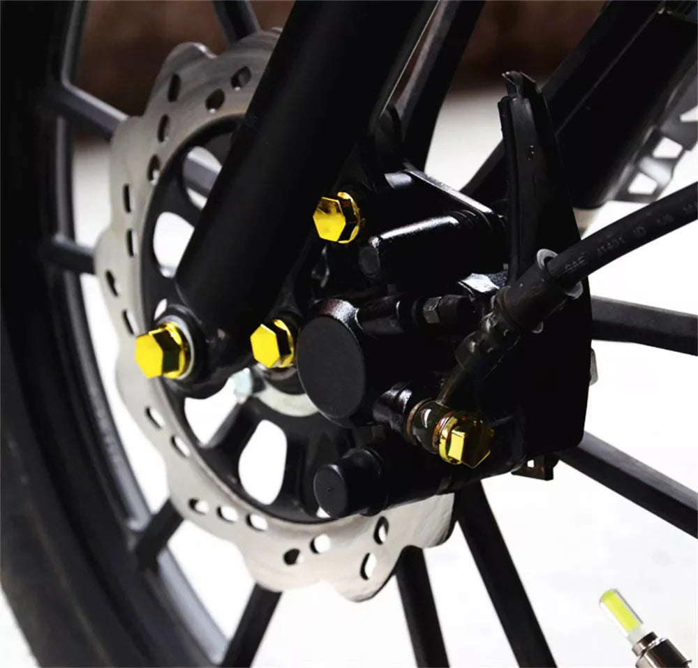 Motorcycle Bolt Covers | Protective Wheel Cap Set