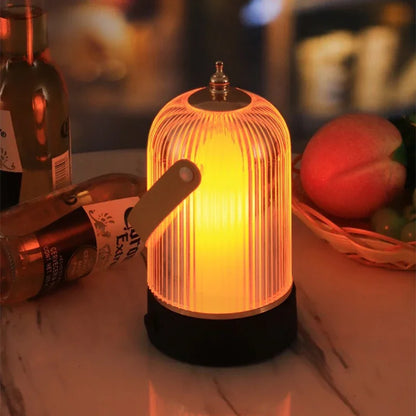 Portable Retro Birdcage Table Lamp – Vintage LED Lighting in Classic Design