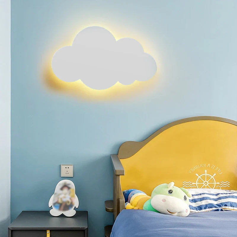 Dimmable Cloud Wall Lamp | Soft Lighting for Baby Room Decor