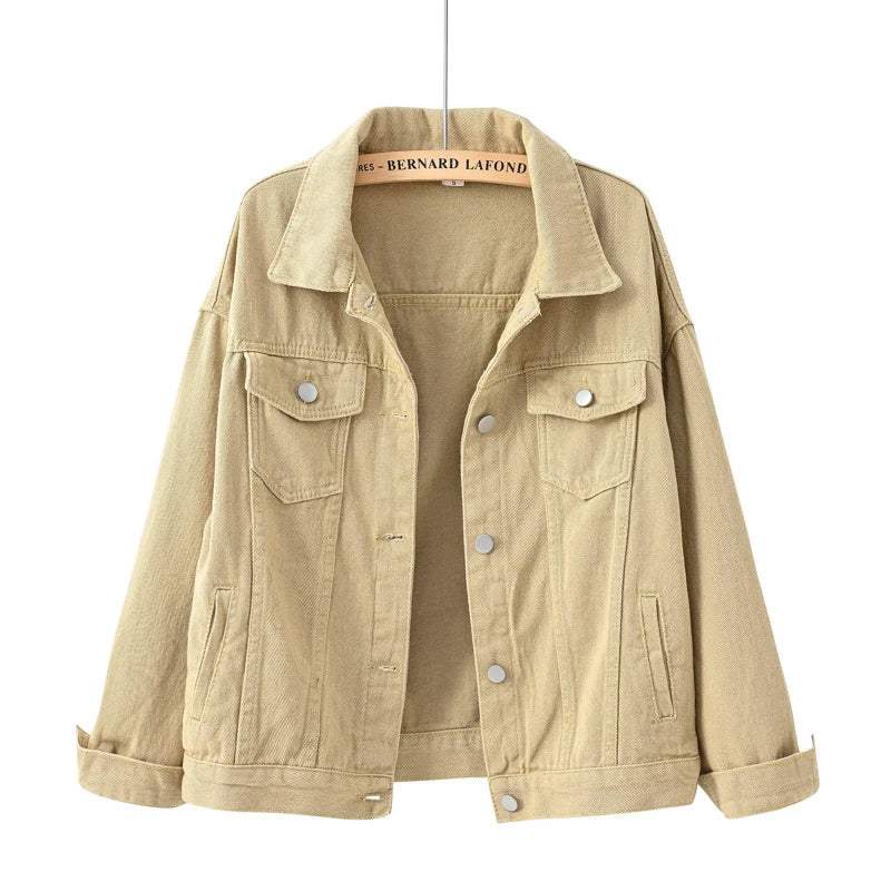 Women’s Denim Jacket | Casual Jean Jacket with Button Front