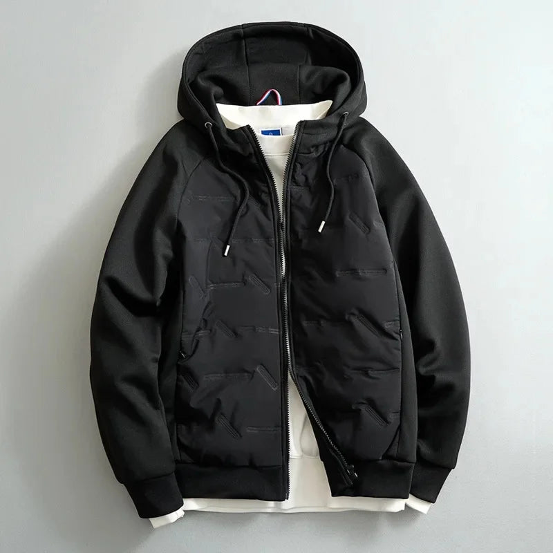 Men’s Hooded Jacket | Warm Puffer Style Jacket
