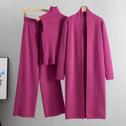 Women’s 3-Piece Lounge Set | Cardigan, Top & Pants