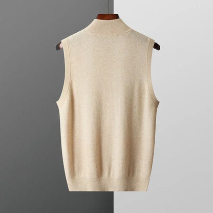 Men’s Sleeveless Vest | Casual Zip Front Vest