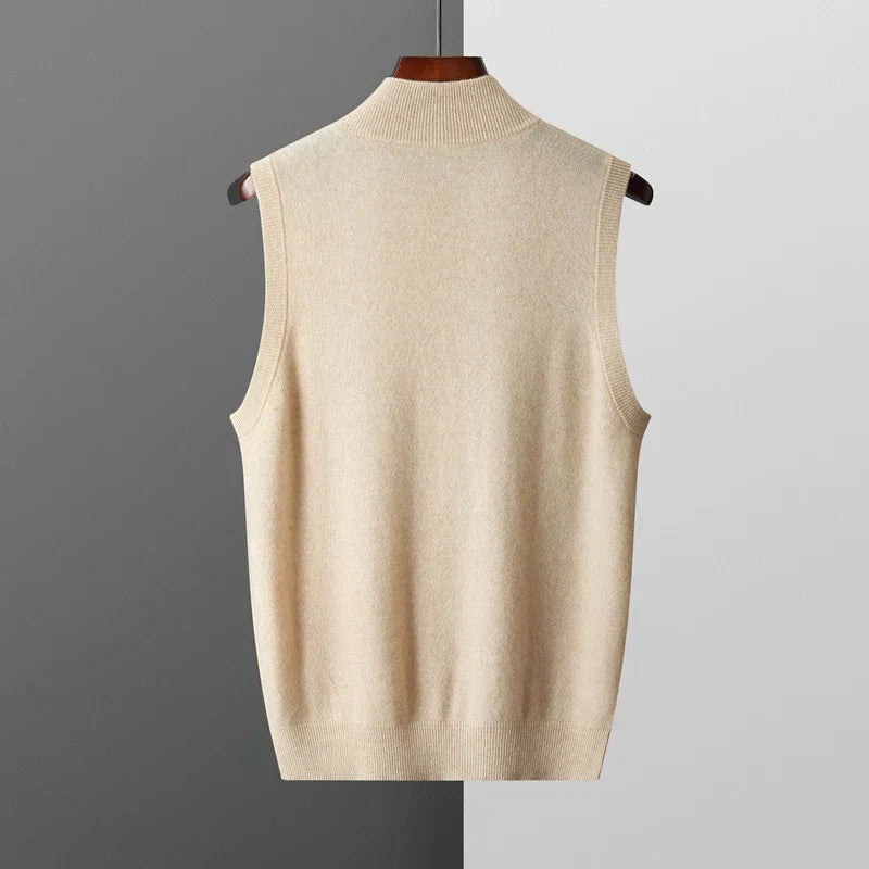 Men’s Sleeveless Vest | Casual Zip Front Vest