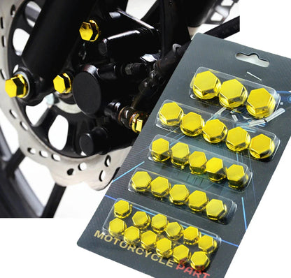 Motorcycle Bolt Covers | Protective Wheel Cap Set