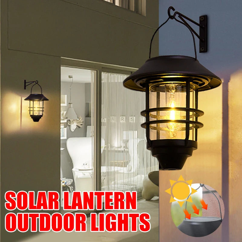 Solar Lantern Wall Light