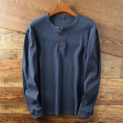 Men’s Long Sleeve Shirt | Casual Henley Top