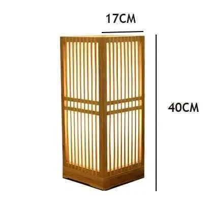 Japanese Zen Bamboo Bedside Lamp – Natural Harmony and Calm