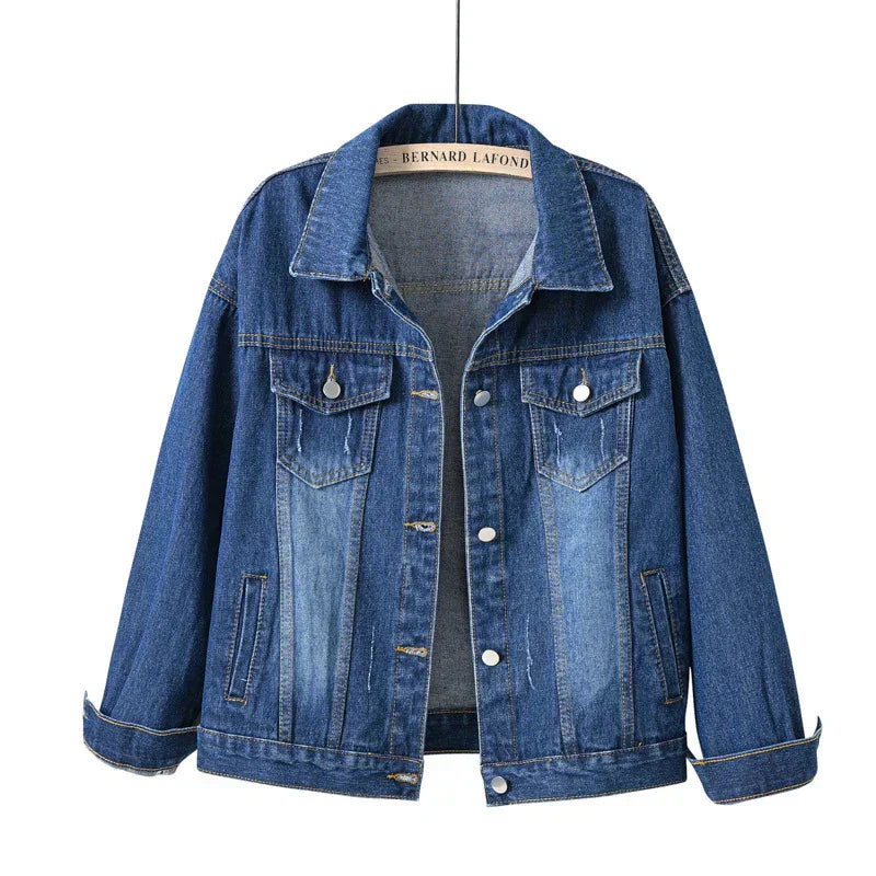 Women’s Denim Jacket | Casual Jean Jacket with Button Front