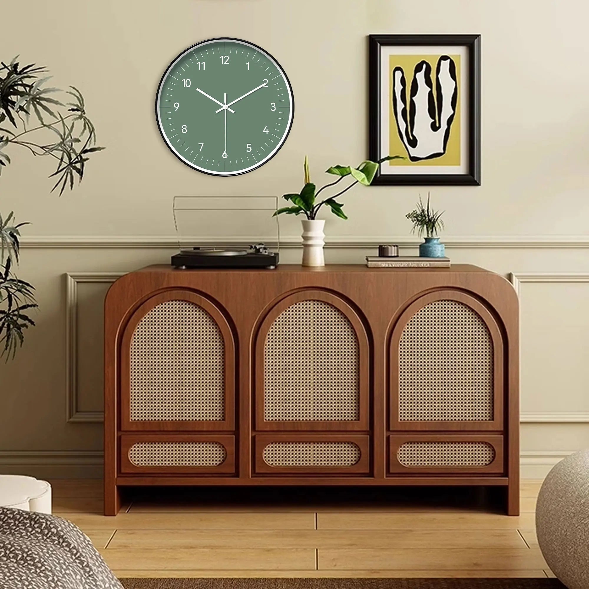 Minimalist Round Wall Clock | Quiet Movement Design