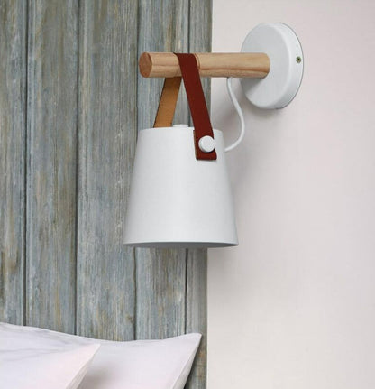 Wooden Nordic Hanging Wall Lamp