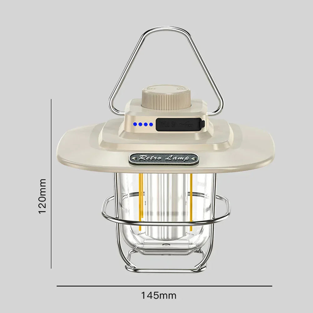 Retro Rechargeable LED Camping Lantern