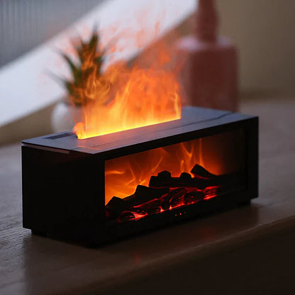 Flame Aromatherapy Humidifier | 4-in-1 Diffuser with Smart Timer