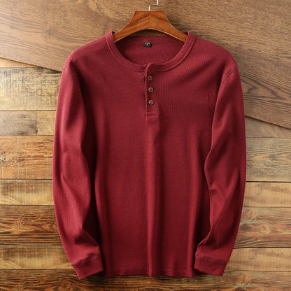 Men’s Long Sleeve Shirt | Casual Henley Top