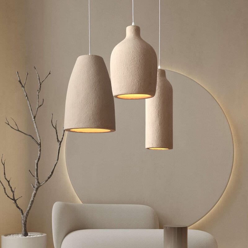 Home Resin Pendant Light | Wabi Style Hanging Ceiling Lamp