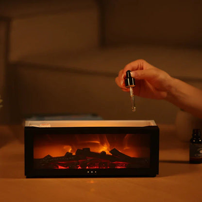 Flame Aromatherapy Humidifier | 4-in-1 Diffuser with Smart Timer