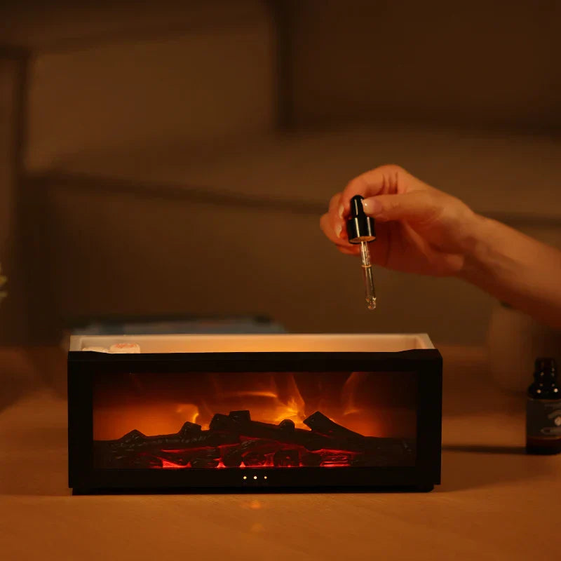 Flame Aromatherapy Humidifier | 4-in-1 Diffuser with Smart Timer