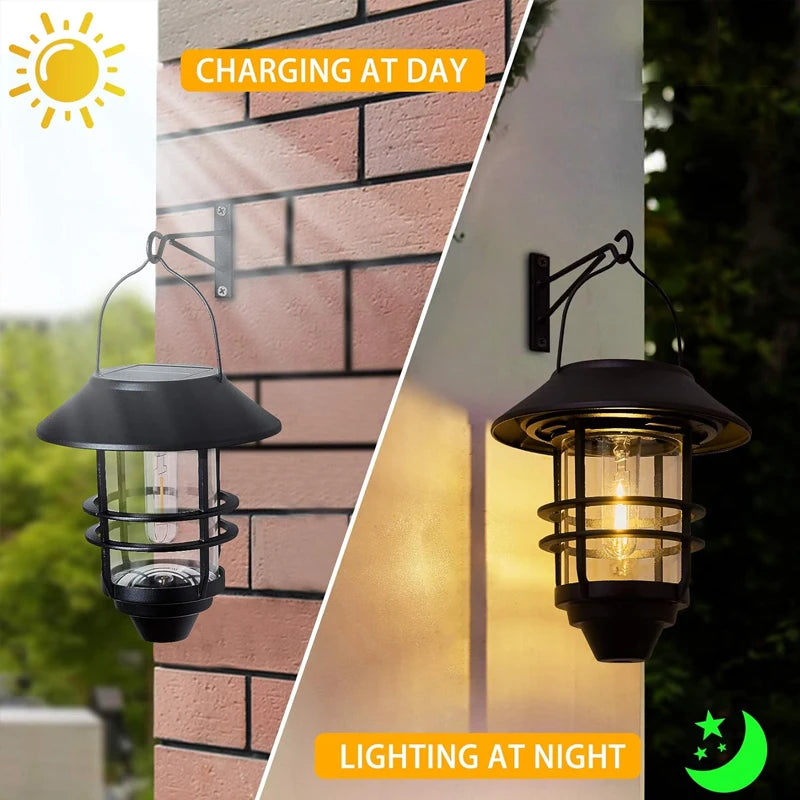 Solar Lantern Wall Light