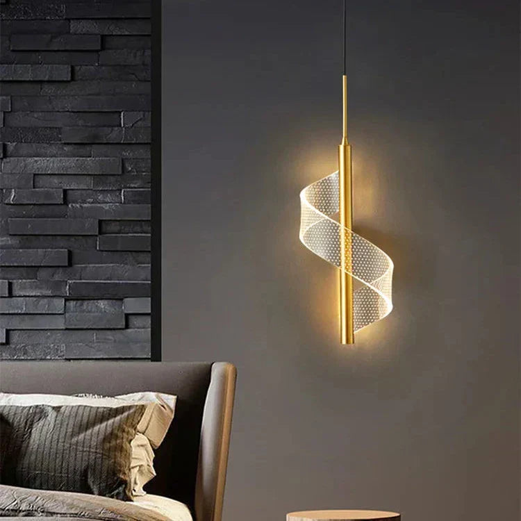 Spiral Hanging Lamp | Modern LED Pendant Light