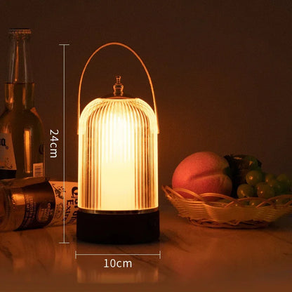 Portable Retro Birdcage Table Lamp – Vintage LED Lighting in Classic Design