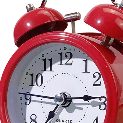 Classic Twin Bell Alarm Clock | Retro Desk Design
