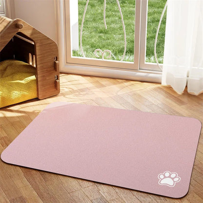 Non-Slip Pet Food Mat | Easy-Clean Surface for Dogs & Cats