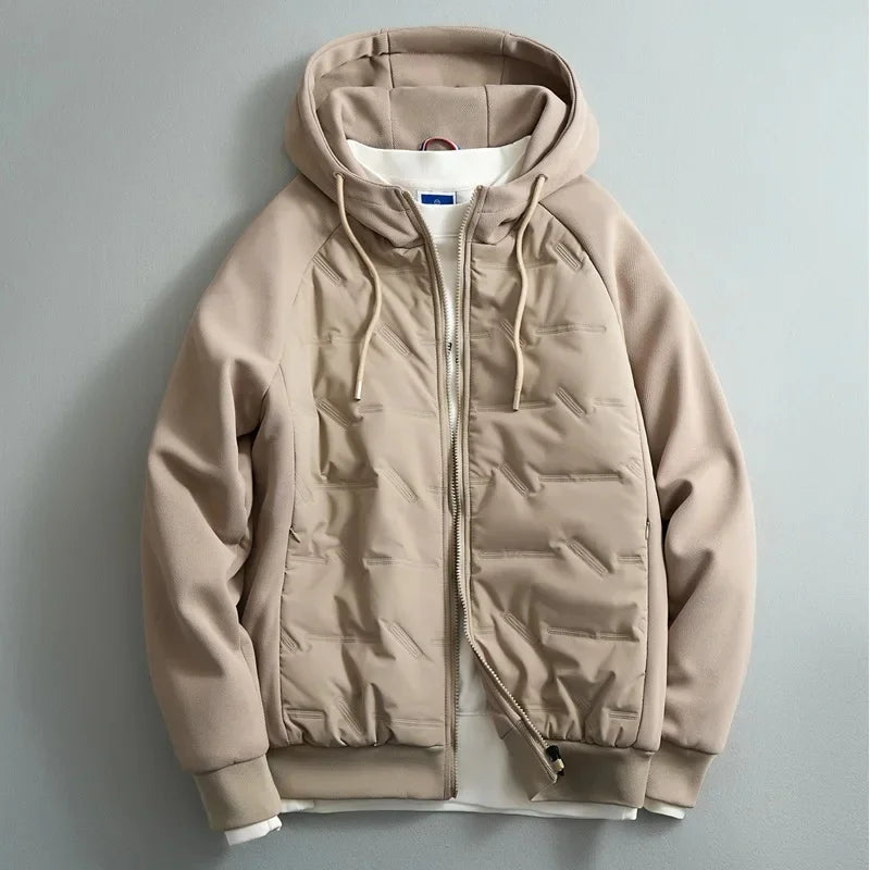 Men’s Hooded Jacket | Warm Puffer Style Jacket