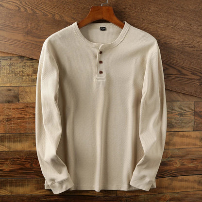Men’s Long Sleeve Shirt | Casual Henley Top