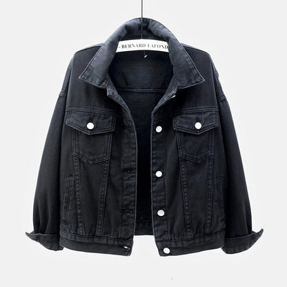 Women’s Denim Jacket | Casual Jean Jacket with Button Front